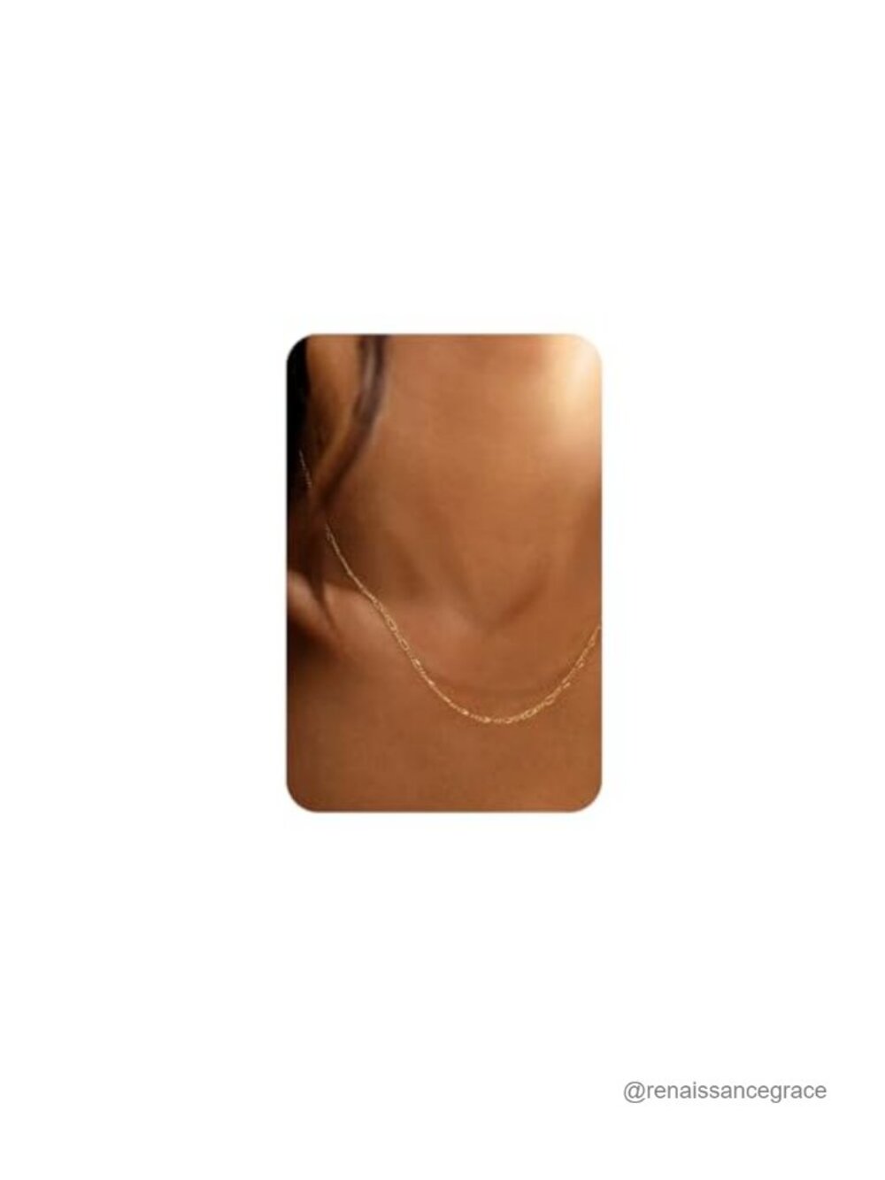 14K Gold Plated Figaro Chain Necklace, S925 Sterling Silver Clasp,